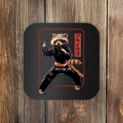 Raccoon Animal Martial Arts Coaster