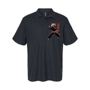 Raccoon Animal Martial Arts Softstyle Adult Sport Polo