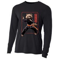 Raccoon Animal Martial Arts Cooling Performance Long Sleeve Crew