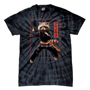 Raccoon Animal Martial Arts Tie-Dye T-Shirt