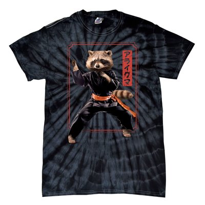 Raccoon Animal Martial Arts Tie-Dye T-Shirt