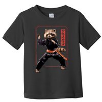 Raccoon Animal Martial Arts Toddler T-Shirt