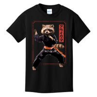 Raccoon Animal Martial Arts Kids T-Shirt