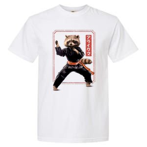 Raccoon Animal Martial Arts Garment-Dyed Heavyweight T-Shirt