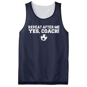 Repeat After Me Yes Coach Football Soccer Mesh Reversible Basketball Jersey Tank