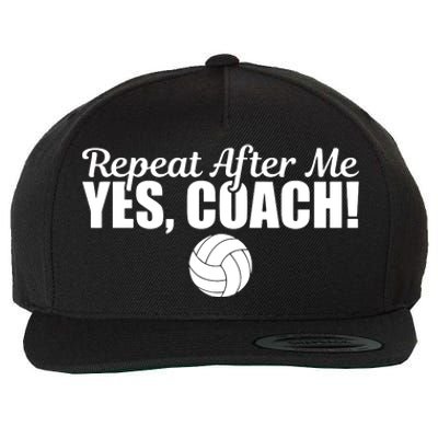 Repeat After Me Yes Coach Funny Sports Volleyball Wool Snapback Cap