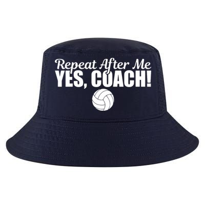 Repeat After Me Yes Coach Funny Sports Volleyball Cool Comfort Performance Bucket Hat