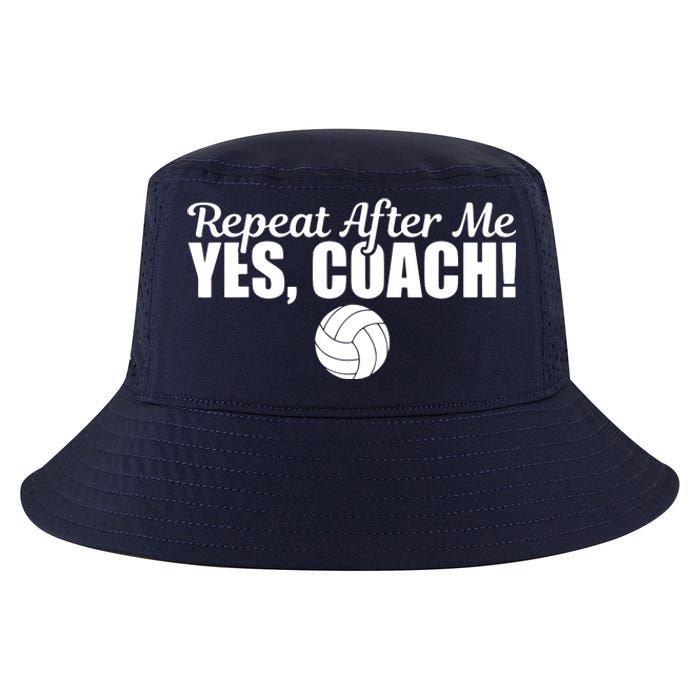 Repeat After Me Yes Coach Funny Sports Volleyball Cool Comfort Performance Bucket Hat