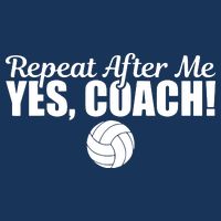 Repeat After Me Yes Coach Funny Sports Volleyball Cooling Performance Crew T-Shirt