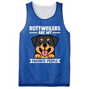 Rottweilers Are My Favorite People Rottweiler Dog Gift Mesh Reversible Basketball Jersey Tank