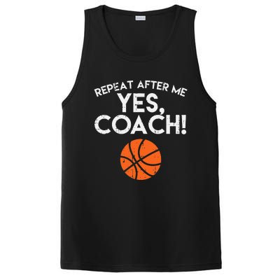 Repeat After Me Yes Coach Basketball Funny Sports PosiCharge Competitor Tank