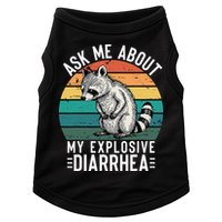 Retro Ask Me About My Explosive Diarrhea Funny Racoon Doggie Tank