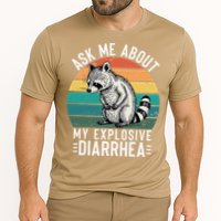 Retro Ask Me About My Explosive Diarrhea Funny Racoon Cooling Performance Crew T-Shirt