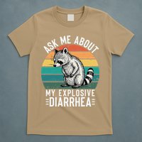 Retro Ask Me About My Explosive Diarrhea Funny Racoon T-Shirt