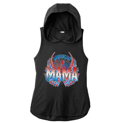 Rocker American Mama Ladies PosiCharge Tri-Blend Wicking Draft Hoodie Tank