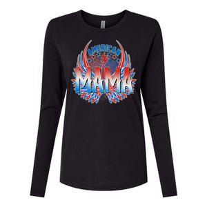 Rocker American Mama Womens Cotton Relaxed Long Sleeve T-Shirt