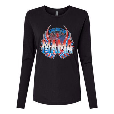 Rocker American Mama Womens Cotton Relaxed Long Sleeve T-Shirt