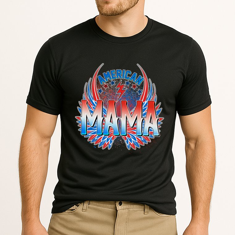 Rocker American Mama Cooling Performance Crew T-Shirt
