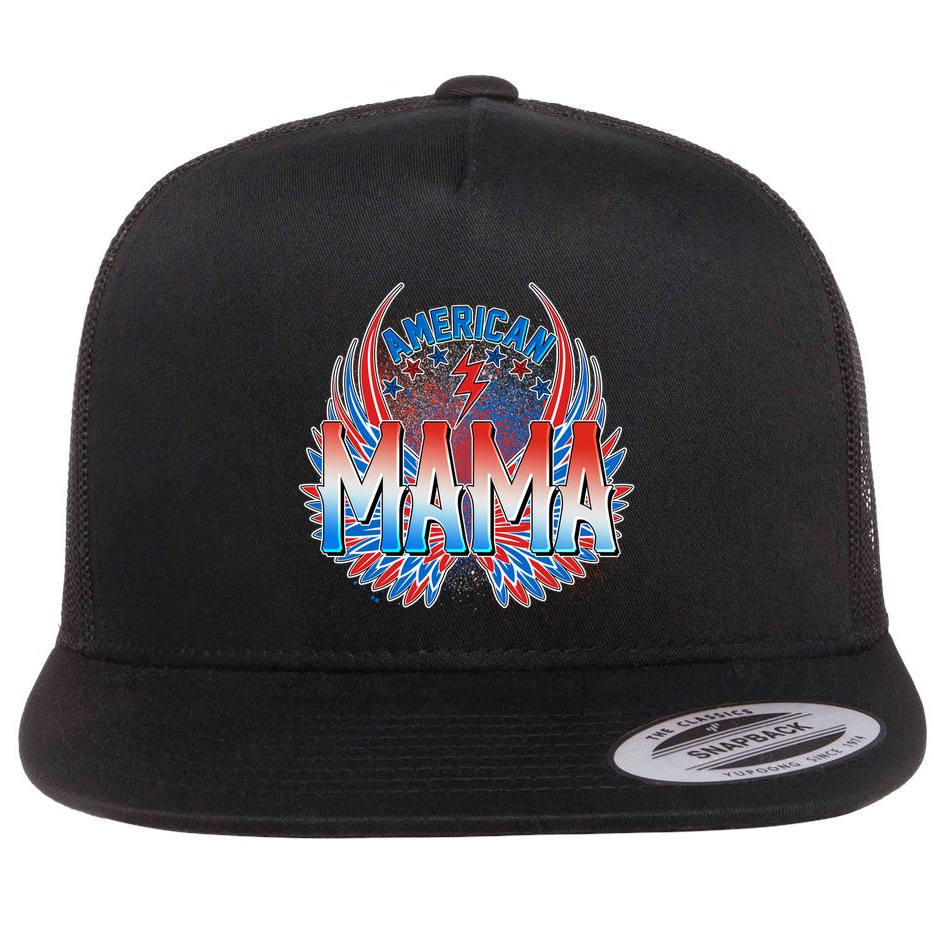 Rocker American Mama Flat Bill Trucker Hat