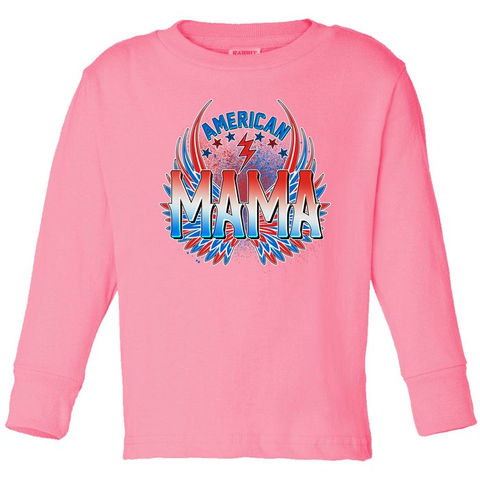 Rocker American Mama Toddler Long Sleeve Shirt