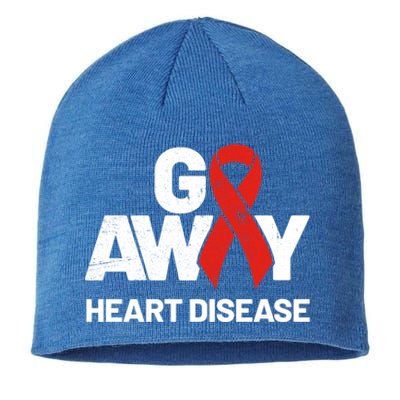 Red Awareness Month Funny Gift And Heart Disease Funny Gift Sustainable Beanie