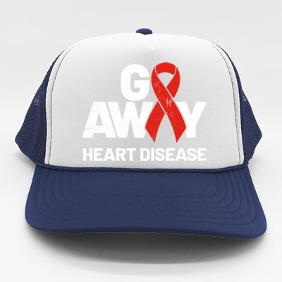 Red Awareness Month Funny Gift And Heart Disease Funny Gift Trucker Hat