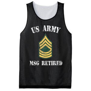 Retired Army Master Sergeant Military Veteran Mesh Reversible Basketball Jersey Tank