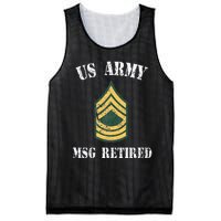 Retired Army Master Sergeant Military Veteran Mesh Reversible Basketball Jersey Tank