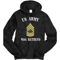 Retired Army Master Sergeant Military Veteran Tie Dye Hoodie