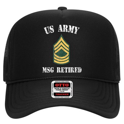 Retired Army Master Sergeant Military Veteran Trucker Hat