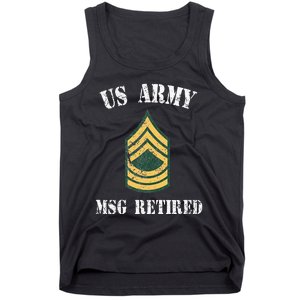 Retired Army Master Sergeant Military Veteran Tank Top