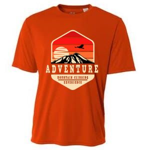 Retro Adventure Mountain Cooling Performance Crew T-Shirt