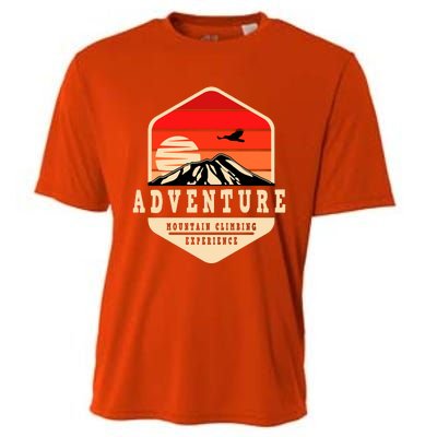 Retro Adventure Mountain Cooling Performance Crew T-Shirt