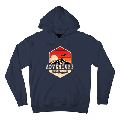 Retro Adventure Mountain Hoodie