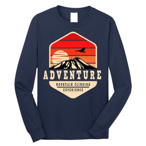 Retro Adventure Mountain Long Sleeve Shirt