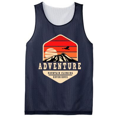 Retro Adventure Mountain Mesh Reversible Basketball Jersey Tank