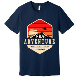 Retro Adventure Mountain Premium T-Shirt