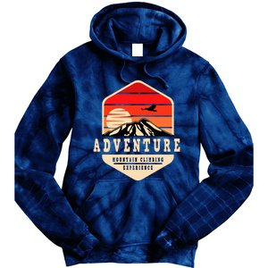 Retro Adventure Mountain Tie Dye Hoodie