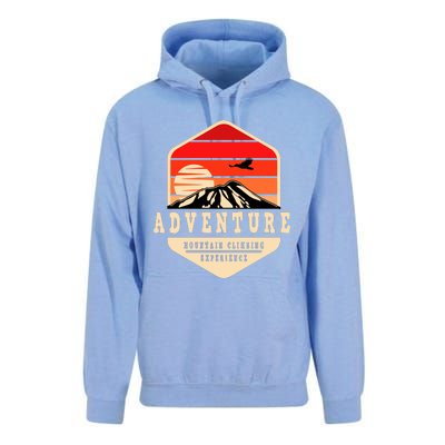 Retro Adventure Mountain Unisex Surf Hoodie