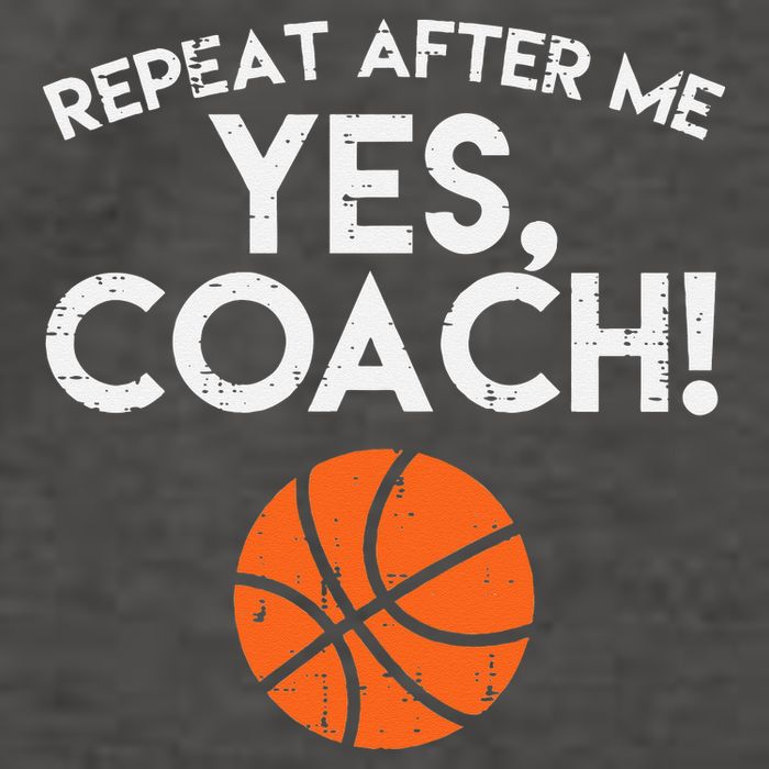 Repeat After Me Yes Coach Basketball Funny Sports Vector Backpack