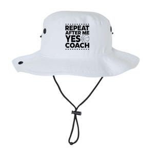 Repeat After Me Yes Coach Basketball Funny Sport Coaching Gift Legacy Cool Fit Booney Bucket Hat