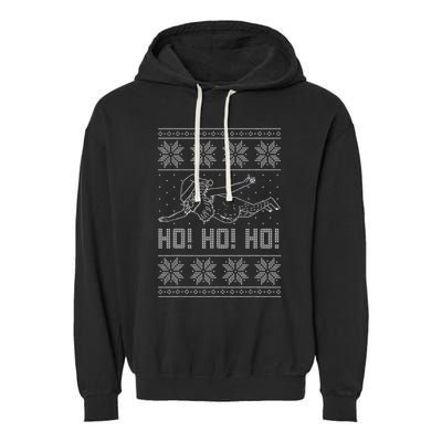 Rick And M.O.R.T.Y Fan Art Santa Ugly Christmas Sweater Garment-Dyed Fleece Hoodie