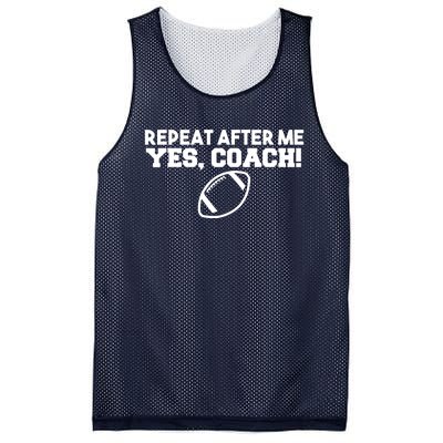 Repeat After Me Yes Coach American Football Mesh Reversible Basketball Jersey Tank