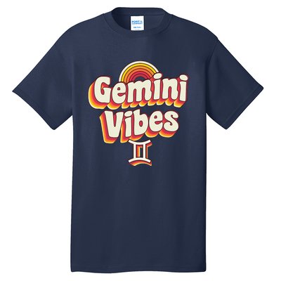 Retro Astrology May Or June Birthday Zodiac Sign Gemini Tall T-Shirt