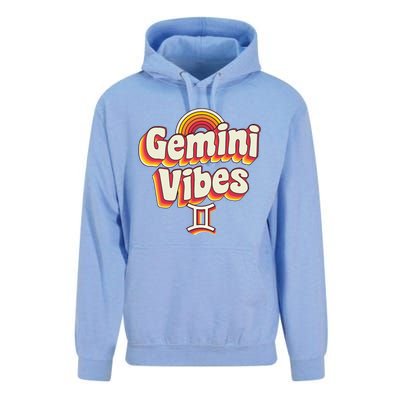 Retro Astrology May Or June Birthday Zodiac Sign Gemini Unisex Surf Hoodie