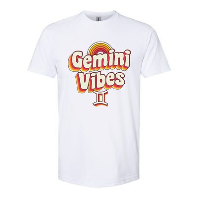 Retro Astrology May Or June Birthday Zodiac Sign Gemini Softstyle® CVC T-Shirt