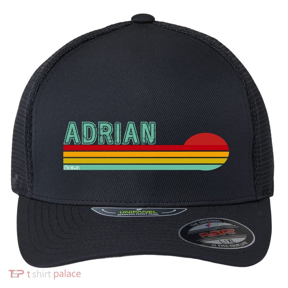 Retro Adrian Michigan Flexfit Unipanel Trucker Cap