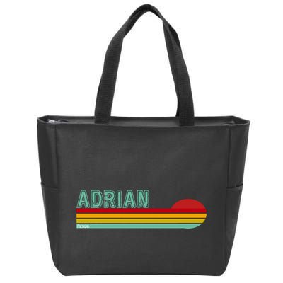 Retro Adrian Michigan Zip Tote Bag