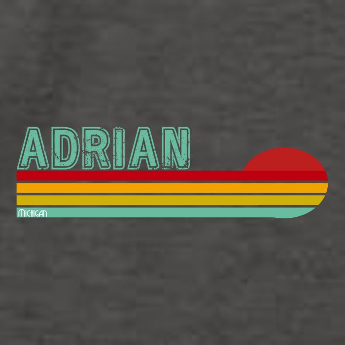 Retro Adrian Michigan Vector Backpack