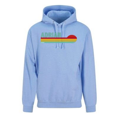 Retro Adrian Michigan Unisex Surf Hoodie